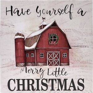 NEW Have Yourself A Merry Little Christmas Wood Sign